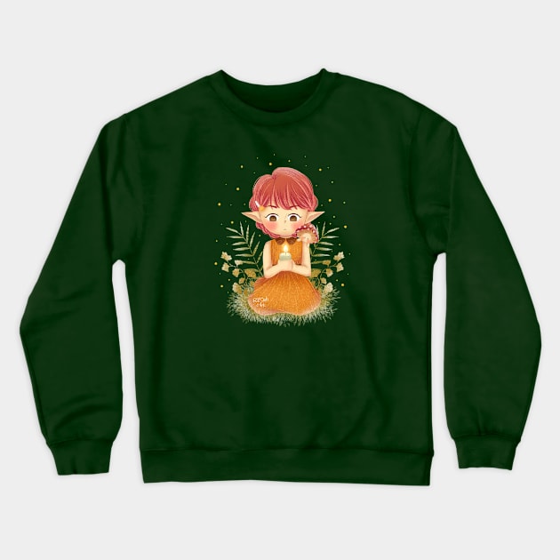 Elf wishes Crewneck Sweatshirt by rifqahearts